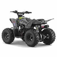 Rear side angle view of 10Ten 110 RXR kids quad bike opposite profile from Quad Spares