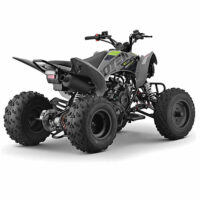 Rear side angle view of 10Ten 180 RXR mid size sport quad bike opposite profile from Quad Spares
