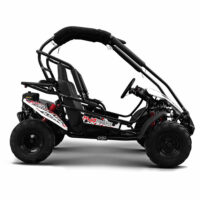 Side view of Mudrocks GT80 white midi off road petrol buggy from Quad SparesWhy: Perfect for Goo