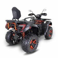TGB Blade 1000LTX Premium road legal quadbike black orange model rear side angle view profile