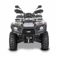 TGB Blade 520SL Front View Front view of a TGB Blade 520SL road legal quad bike from Quad Spares, showing its heavy-duty bumper and dual headlights.