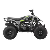 Opposite side view of 10Ten 120 RXR EFI junior petrol quad bike profile from Quad Spares