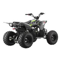 Rear side angle view of 10Ten 120 RXR EFI junior petrol quad bike opposite profile from Quad Spares
