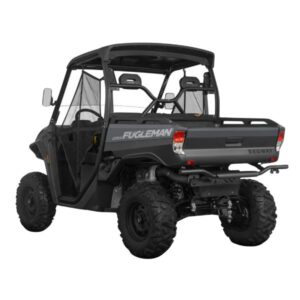 Rear side angle view of Segway Fugleman UT10X Deluxe Bold Black side by side buggy from Quad Spares