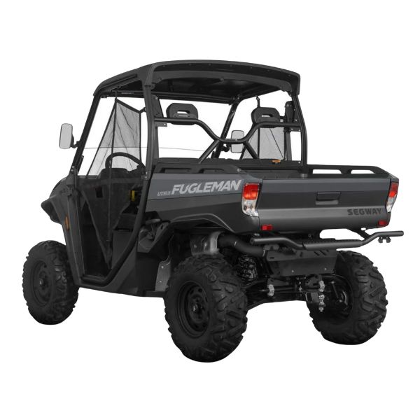 Rear side angle view of Segway Fugleman UT10X Deluxe Bold Black side by side buggy from Quad Spares