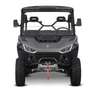 Front view of Segway Fugleman UT10X Deluxe Bold Black side by side buggy from Quad Spares