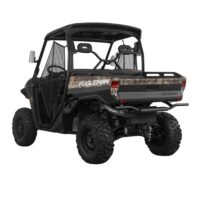 Rear side angle view of Segway Fugleman UT10E Camo side by side buggy from Quad Spares