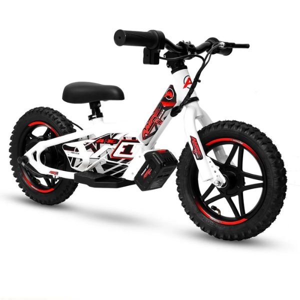Amped A10 White 240w Electric Kids Balance Bike Amped youth electric balance bike from Quad Spares