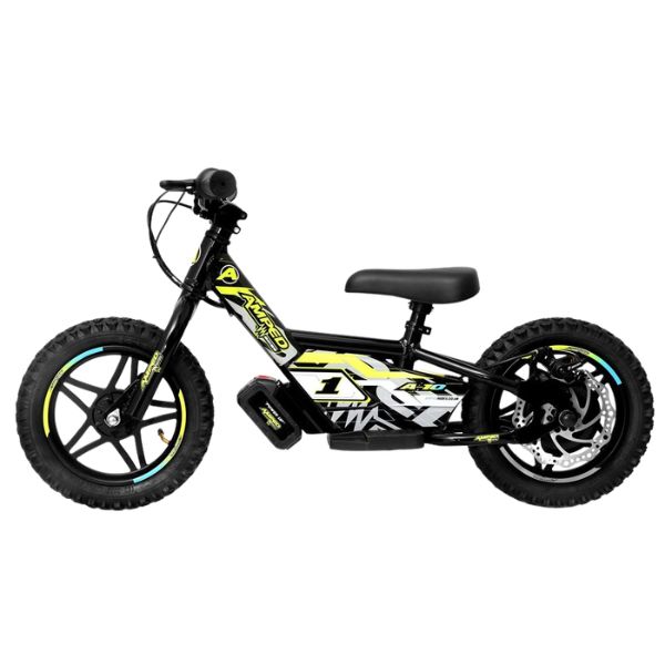 Amped A10 Black 240w Electric Kids Balance Bike