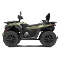 Segway AT5 L Metallic Green Quad Opposite side view of Segway AT5 L Metallic Green road quad profile from Quad Spares