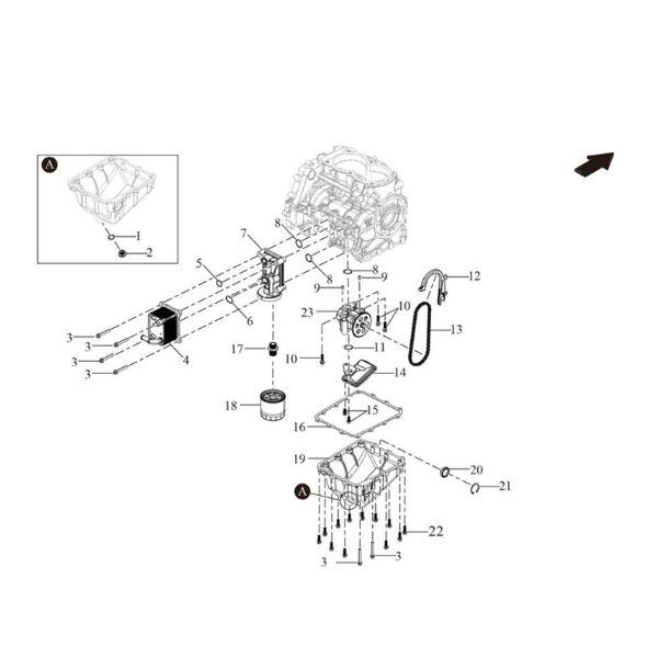 Segway AT10W Oil Filter Spare Parts