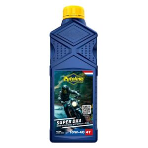 1 Litre bottle of Putoline Super DX4 10W-40 4-Stroke Engine Oil for ATVs and quad bikes.
