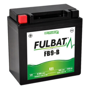Fulbat FB9-B (WC) Gel Factory Activated 12V Battery, compatible replacement part for the Mudrocks GT80 buggy.