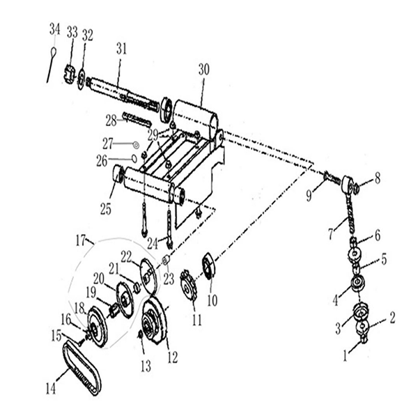 Mudrocks GT80 Drive Belt Diagram Mudrocks GT80 Drive Belt