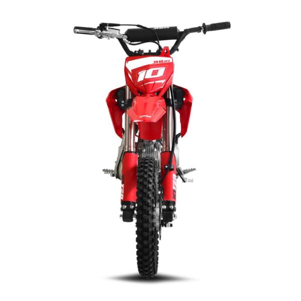10TEN JHL MK110 110cc pit bike head on front view