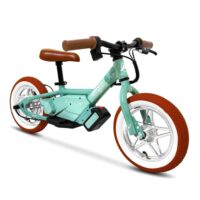Amped A10 Pico 240w Electric Kids Balance Bike An Amped A10 Pico 240W electric balance bike for kids on an off-road track.