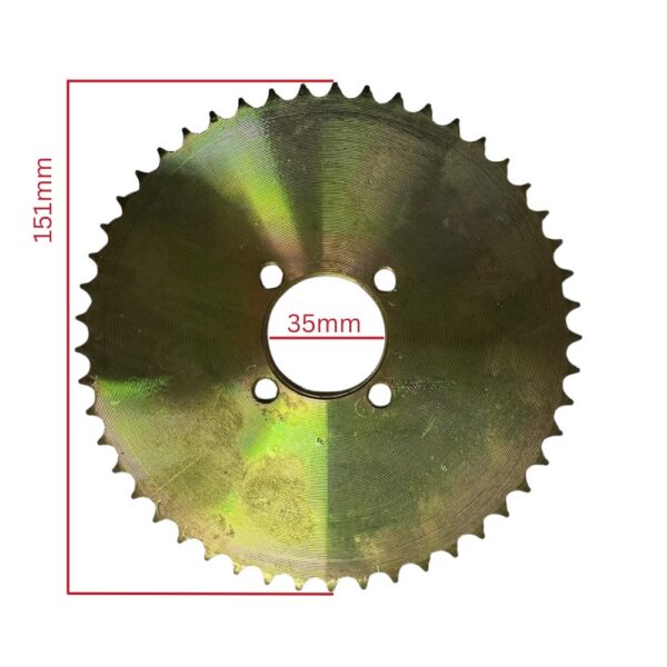 Mudrocks GT50 Rear Sprocket Dimensions Mudrocks GT50 49Teeth Rear Sprocket