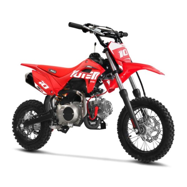 10TEN Powered by JHL SK110 Semi-Auto Pit Bike 10TEN Powered by JHL SK110 semi-automatic youth pit bike with automatic clutch and electric start.