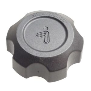 Black plastic threaded fuel tank cap for Segway Snarler AT6 and AT10 quadbike