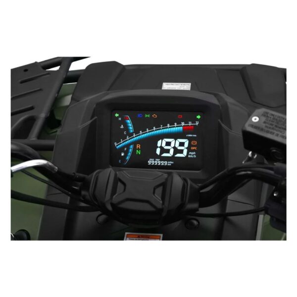 10ten 300u t3 digital speedometer display Close up of the digital speedometer instrument display on a 10TEN 300U-T3 quad bike at Quad Spares