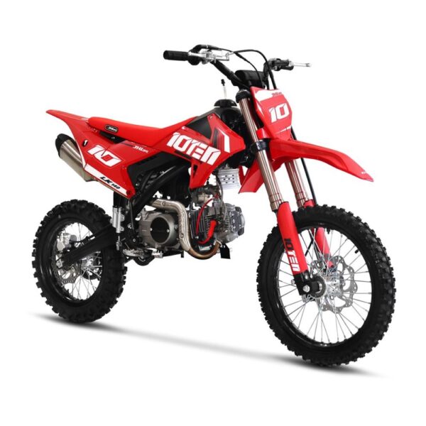 10TEN JHL LK140 140cc pit bike for sale featuring big wheel 17 14 inch tyres high performance off road motocross frame and oil cooled Zongshen engin