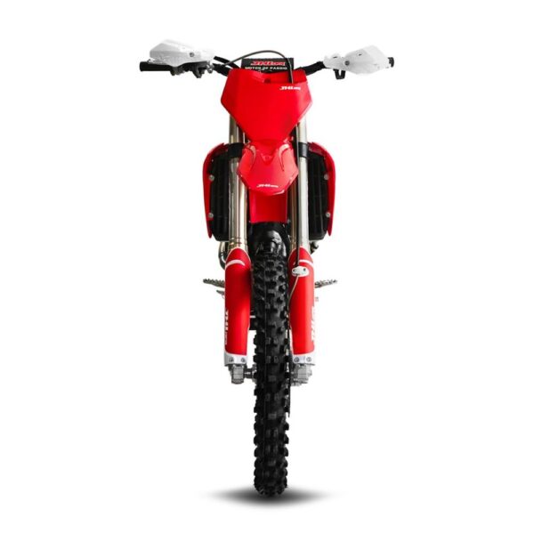 The 10TEN JHL LX250R motocross machine at Quad Spares featuring premium fully adjustable KYB front and rear race suspension units